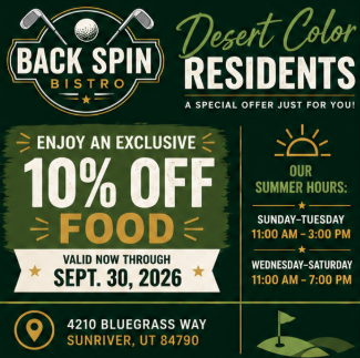 Back Spin Bistro Event